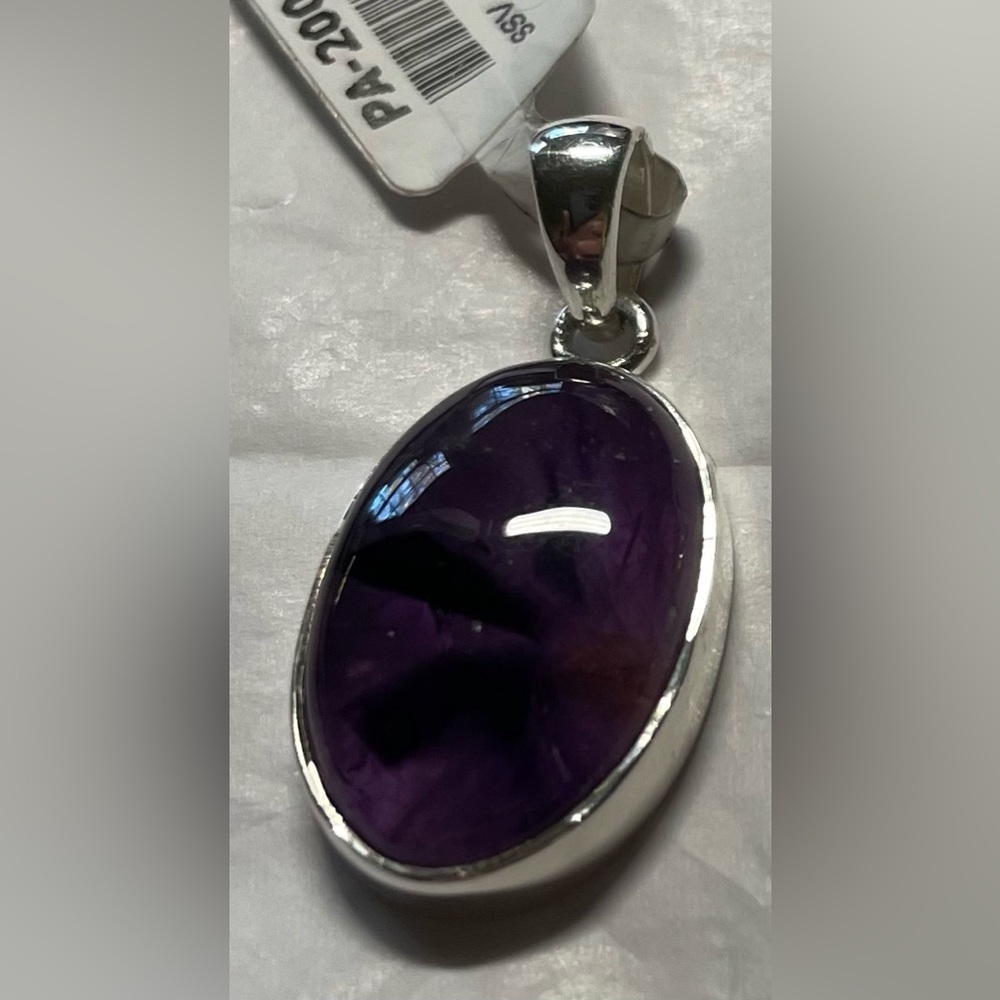 Trapiche amethyst pendant